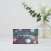 Bokeh-Visitenkarte Visitenkarte (Stehend Vorderseite)