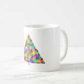 Bokeh-Weihnachtsbaum Kaffeetasse (VorderseiteRechts)