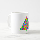 Bokeh-Weihnachtsbaum Kaffeetasse (Vorderseite Links)
