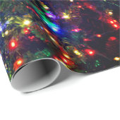 Bokeh Weihnachtslicht verschwommen Shimmer Lens Fl Geschenkpapier (Rolleneckpunkt)