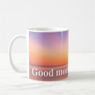 Boker Tov & Guten Morgen über Sonnenaufgang Kaffeetasse