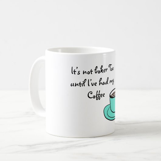 Boker Tov Kaffeetasse (Vorderseite Links)