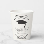 Bokett-Girl-Graduierungsparty Pappbecher (Vorderseite)