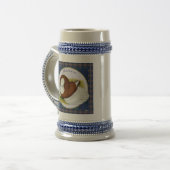 Bokhara-Taube in der Runde Bierglas (Vorderseite Links)