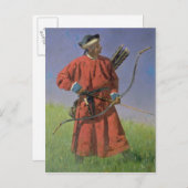 Bokharan Soldier , 1873 Postkarte (Vorne/Hinten)