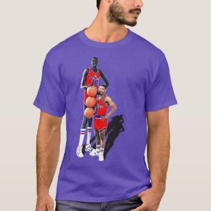 Bol und Bogues Retro 90er Bullets Basketball Desig T-Shirt