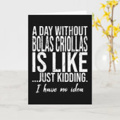 Bolas Criollas lustiges Sportgeschenk Karte (Gelbe Blume)