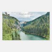 Bolboci Lake, Romania Rechteckiger Aufkleber (Vorderseite)