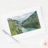 Bolboci Lake, Romania Rechteckiger Aufkleber (Umschlag)