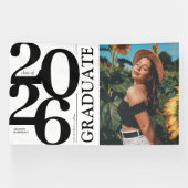 Bold 2025 Graduate Foto Abschluss Banner (Horizontal)
