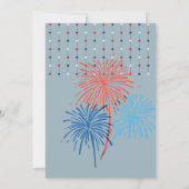 Bold 250th Anniversary Patriotic Eagle & Liberty  Einladung (Rückseite)