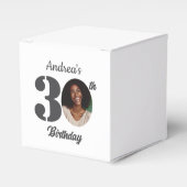Bold 30th Birthday Party Photo Geschenkschachtel (Vorderseite)
