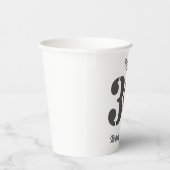 Bold 30th Birthday Party Photo Pappbecher (Rechts)