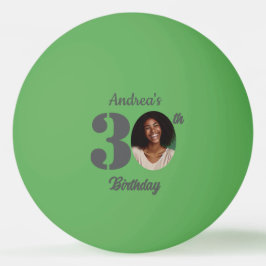 Bold 30th Birthday Party Photo  Tischtennisball