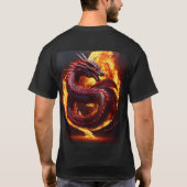 Bold 3D Snake Dragon T - Shirt (Rückseite)