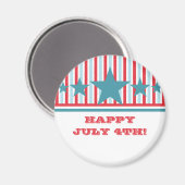 Bold 4. Juli US Flagge Magnet (Vorderseite/Rückseite)