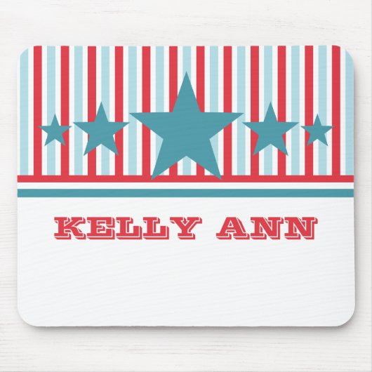 Bold 4. Juli US Flagge Mousepad (Vorne)