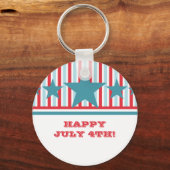 Bold 4. Juli US Flagge Schlüsselanhänger (Vorderseite)