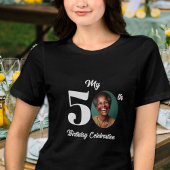 Bold 50th Birthday Photo Tri-Blend Shirt
