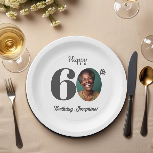 Bold 60th Birthday Party Photo Pappteller