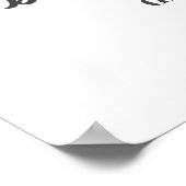 Bold 60th Birthday Party Photo Welcome Poster (Ecke)