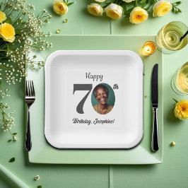 Bold 70th Birthday Party Photo Pappteller