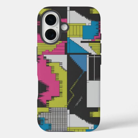 Bold 80s Abstract Geometric Pattern Case-Mate iPhone Hülle (Rückseite)