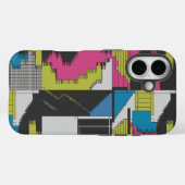 Bold 80s Abstract Geometric Pattern Case-Mate iPhone Hülle (Rückseite (Horizontal))