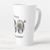 Bold 80th Birthday Photo Milchtasse (Rechte Ecke)