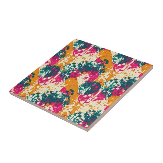 Bold Abstract Geometric - Grunge Brush Texture (3) Fliese (Seite)