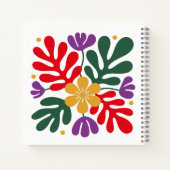 Bold Abstract Notebook Floral Matisse Style Art Notizblock (Rückseite)