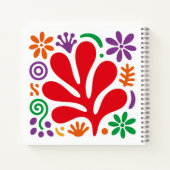 Bold Abstract Notebook Floral Matisse Style Notizblock (Rückseite)