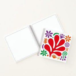 Bold Abstract Notebook Floral Matisse Style Notizblock