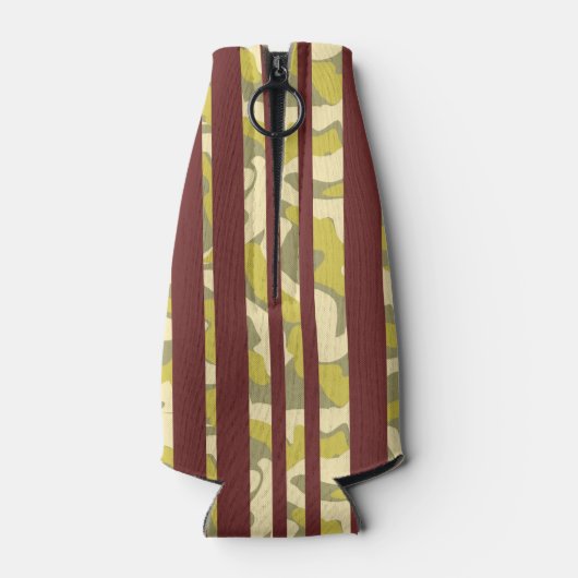 Bold Abstract Stripes Pattern Any Age Birthday  Flaschenkühler (Rückseite)