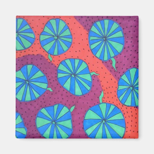Bold Abstrakt Art Magnet (Vorne)