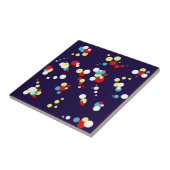 Bold Abstrakt Art Red Blue Yellow Circles Fliese (Seite)