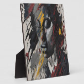 Bold Abstrakt Expressionist Portrait Modern Art Fotoplatte (Seite)