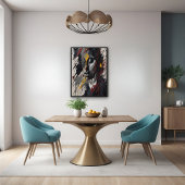 Bold Abstrakt Expressionist Portrait Modern Art Poster