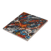 Bold Abstrakt Fiery Fliese (Seite)