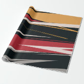 Bold Abstrakt Geometric Art Geschenkpapier (Ungerollt)