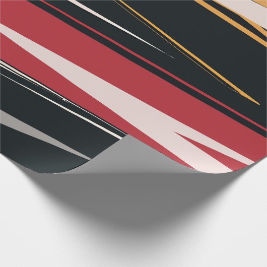 Bold Abstrakt Geometric Art Geschenkpapier (Ecke)