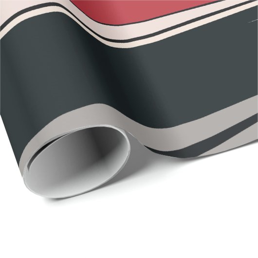 Bold Abstrakt Geometric Art Geschenkpapier (Rolleneckpunkt)