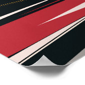 Bold Abstrakt Geometric Art Poster (Ecke)