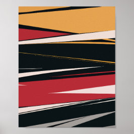 Bold Abstrakt Geometric Art Poster