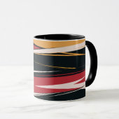 Bold Abstrakt Geometric Art Tasse (VorderseiteRechts)