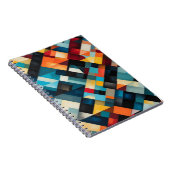 Bold Abstrakt Geometric Pattern Art Notizblock (Rechte Seite)