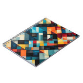 Bold Abstrakt Geometric Pattern Art Notizblock (Linke Seite)