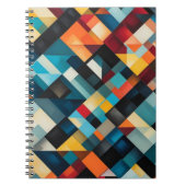 Bold Abstrakt Geometric Pattern Art Notizblock (Vorderseite)