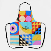Bold Abstrakt Modern Geometric individuell angepas Schürze (Vorderseite)