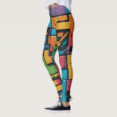 Bold Abstrakt Riot Print Leggings (Links)